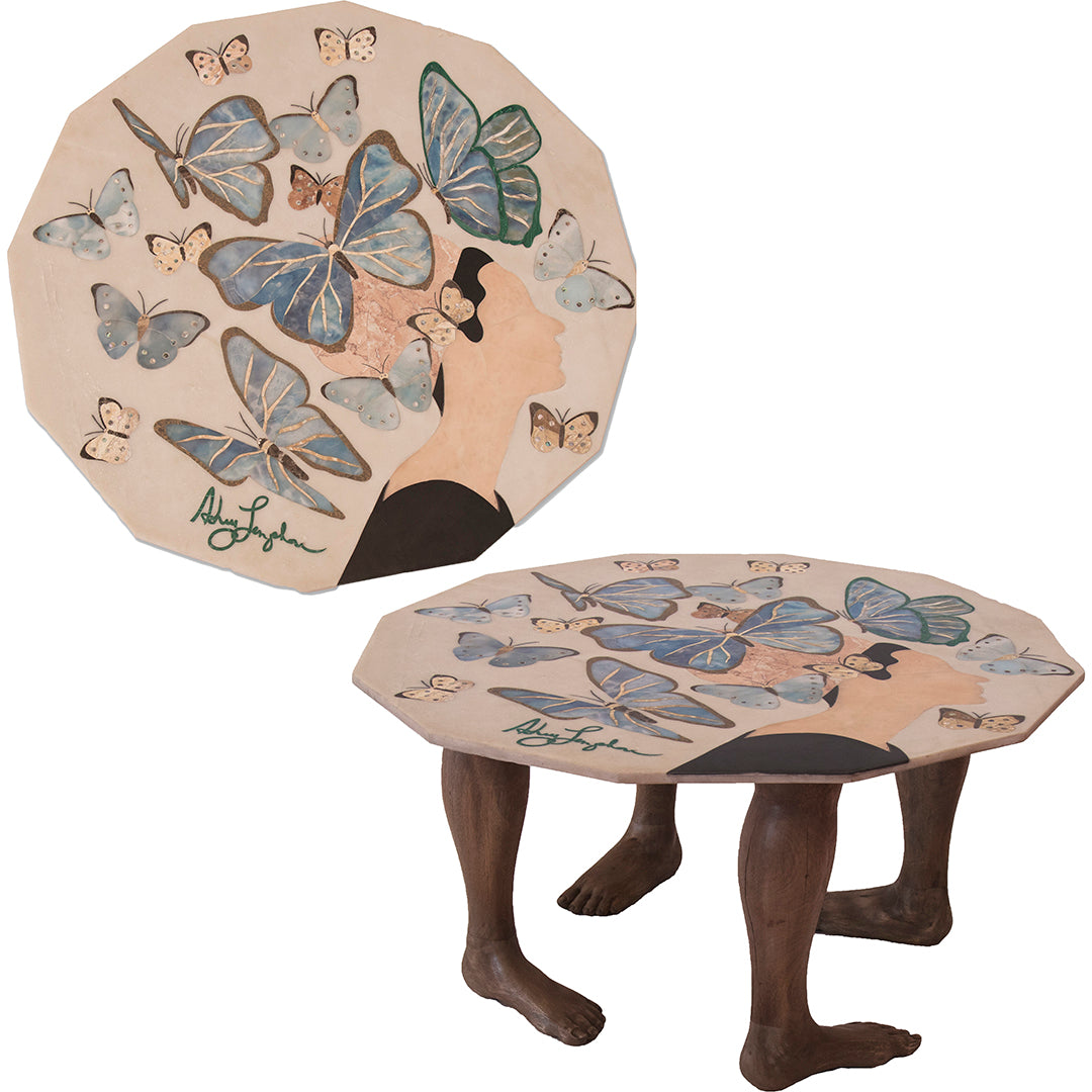 Audrey Marble Inlay Cocktail Table