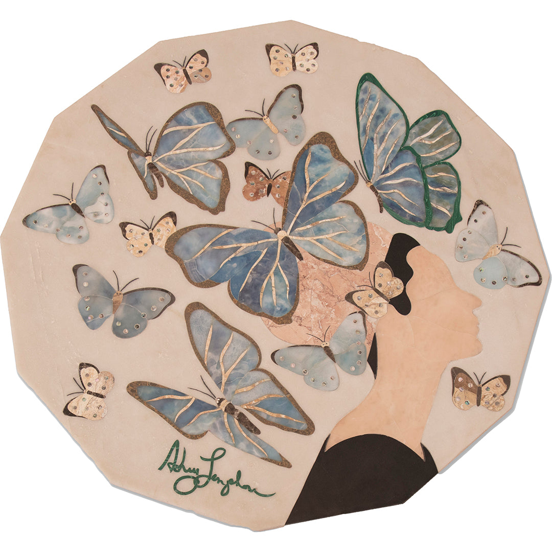 Audrey Marble Inlay Cocktail Table