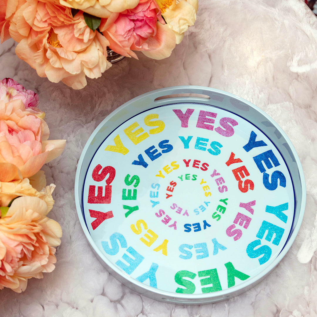 ashley-longshore-cotton-candy-pink-yes-yes-yes-lacquer-tray-pop-art-gifts-host-gifts-serving-tray