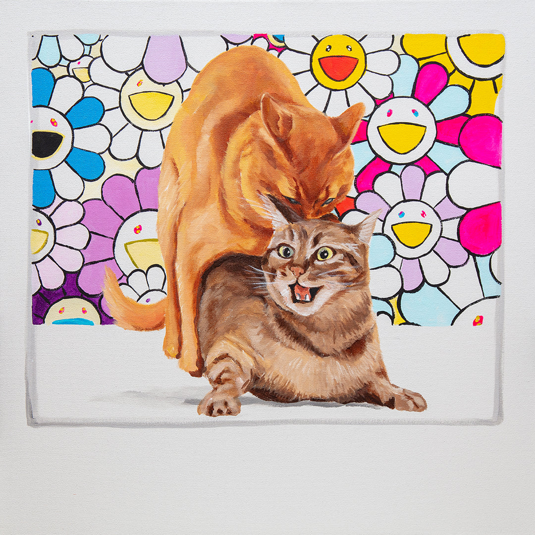 Cats Fucking in Front of Takashi Murakami
