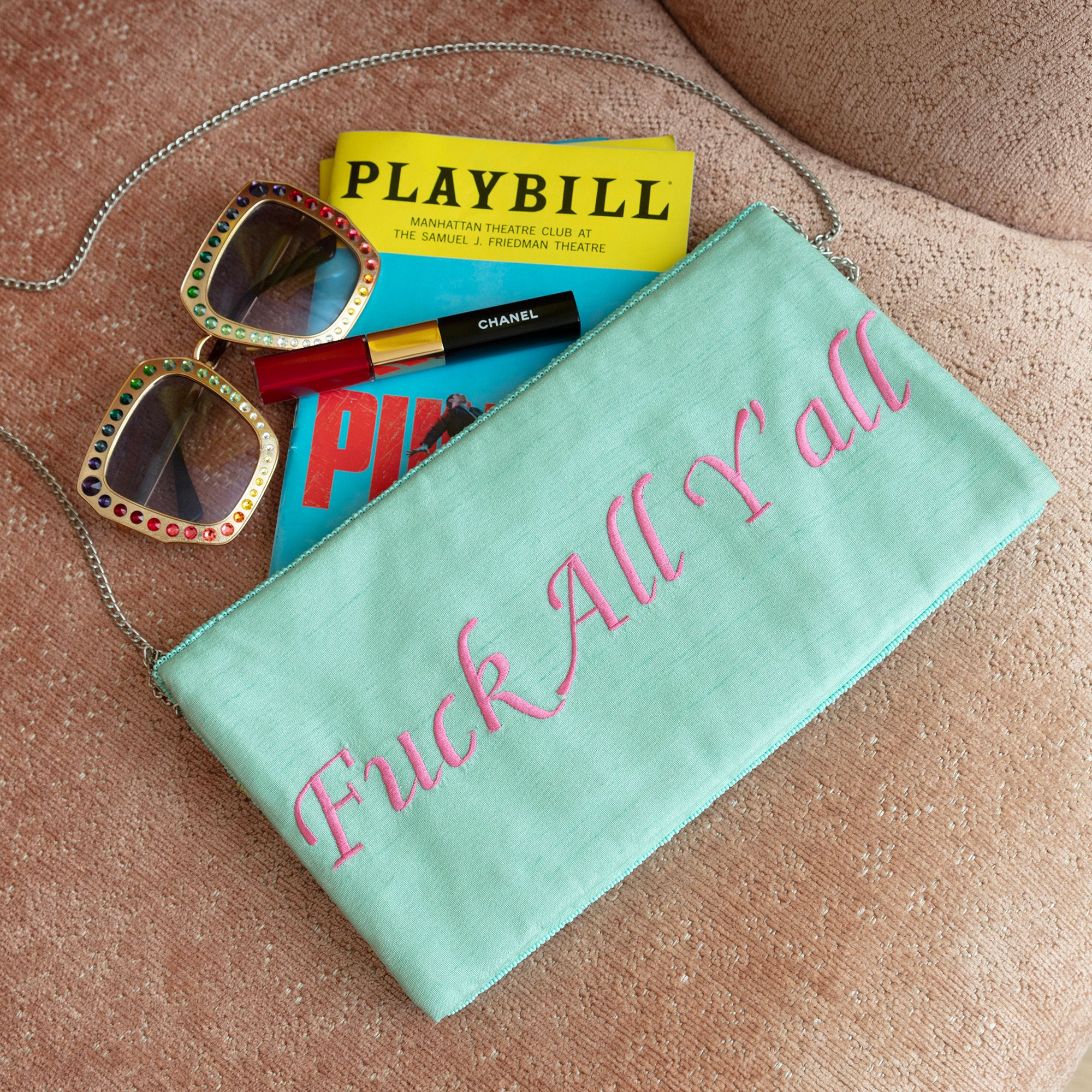 "Fuck All Y'All" Beaded Bag