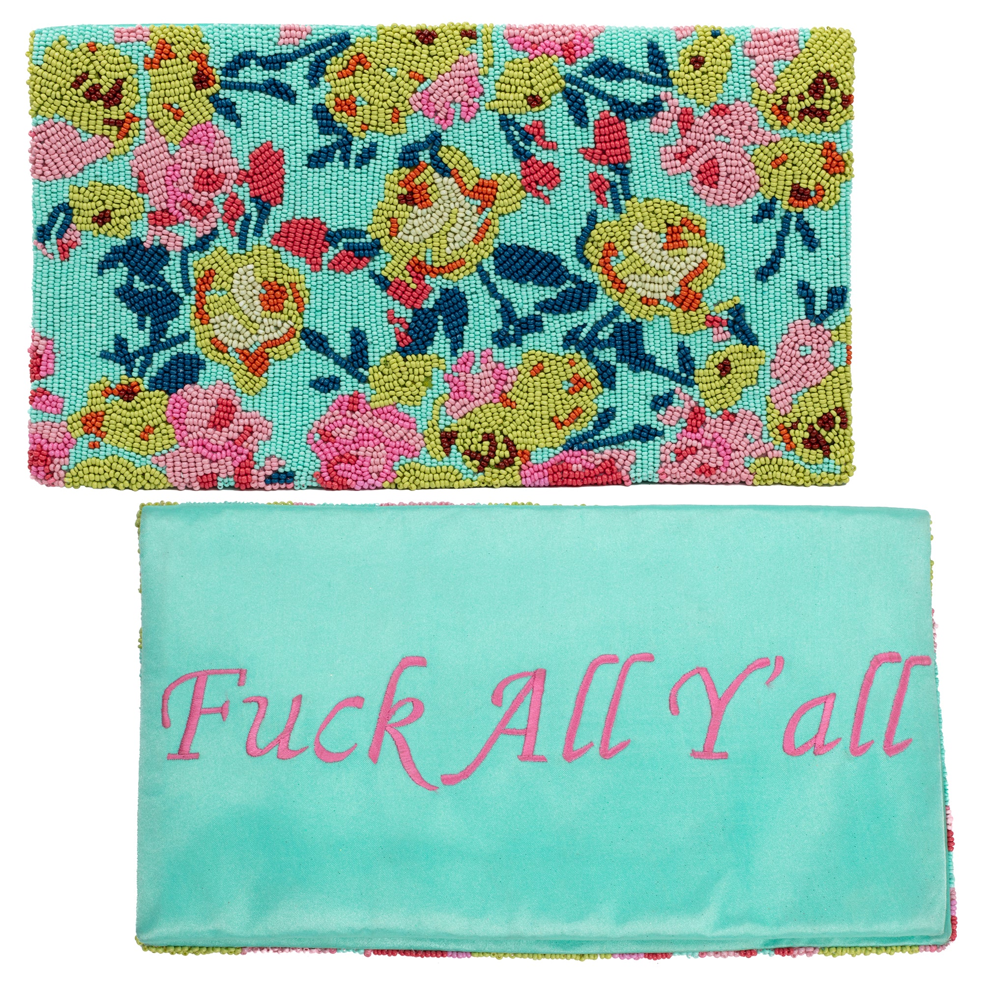 "Fuck All Y'All" Beaded Bag