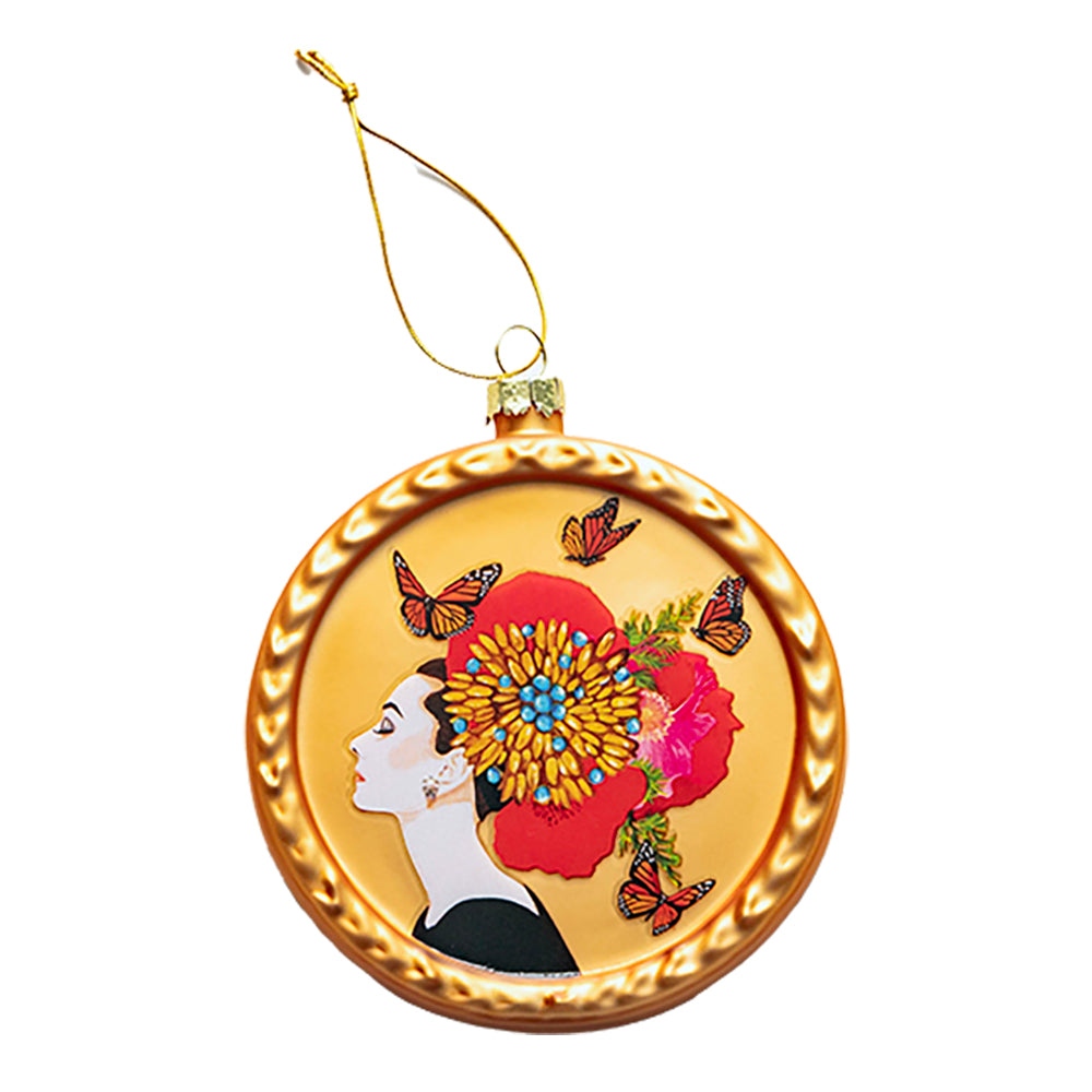 Audrey Glass Ornament
