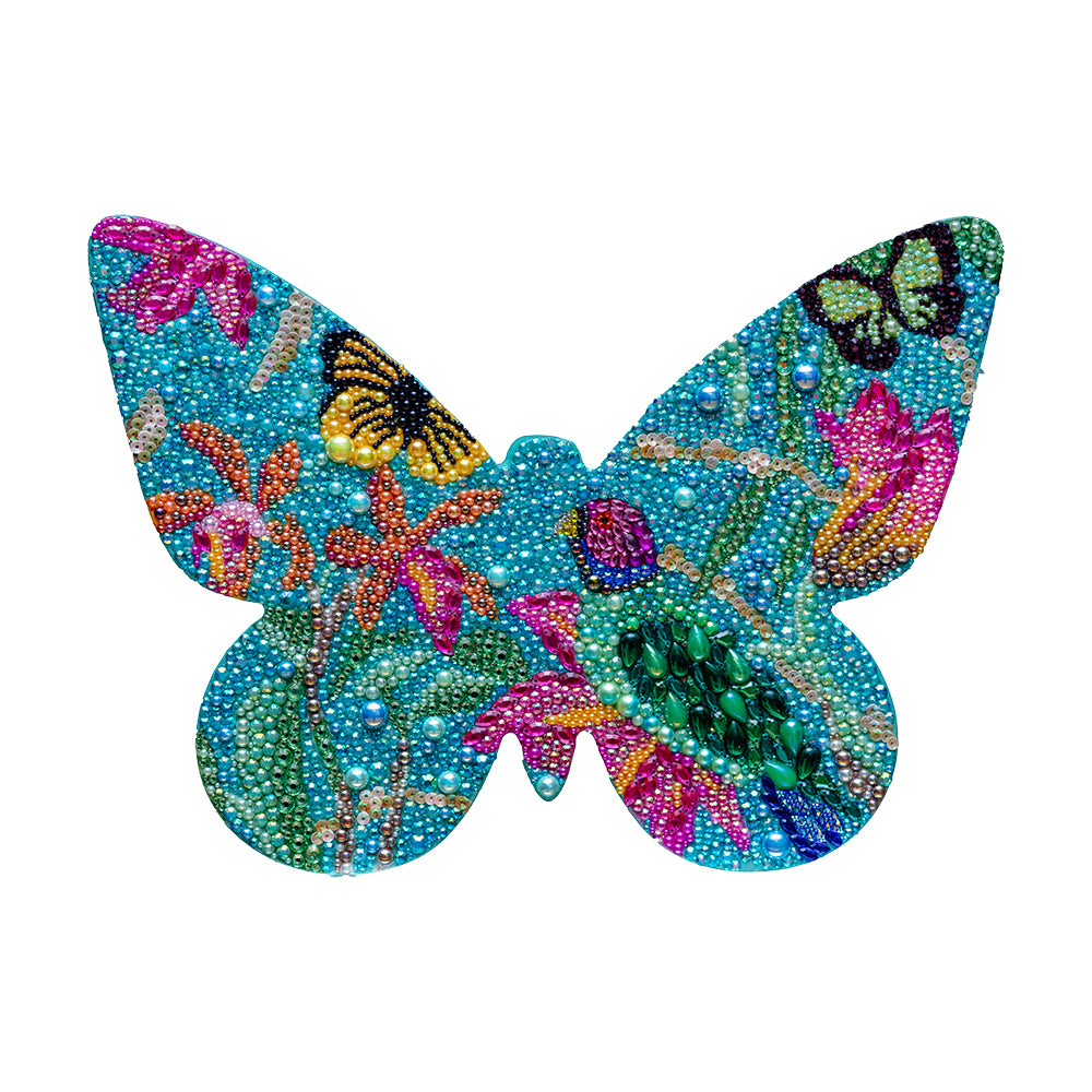 #347 Art Nouveau Floral Butterfly Cutout | 12"