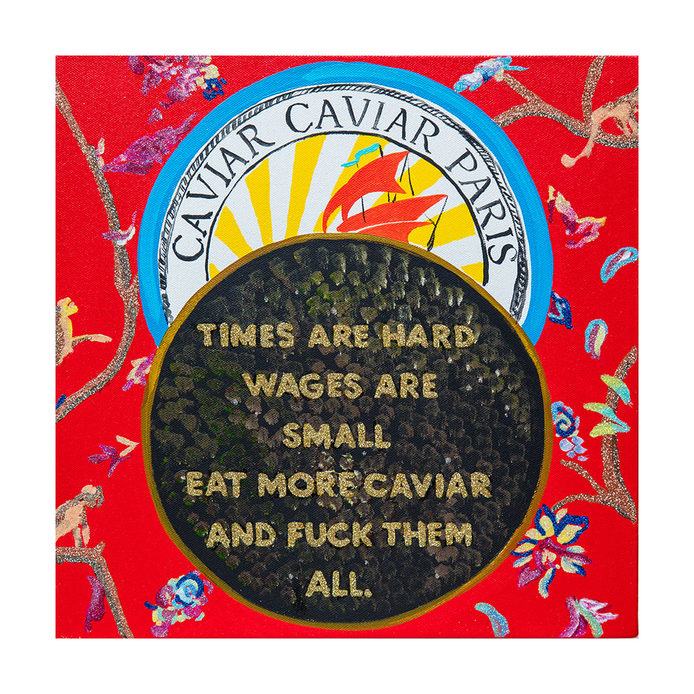 #305 "Time Are Hard" on Tomato Red