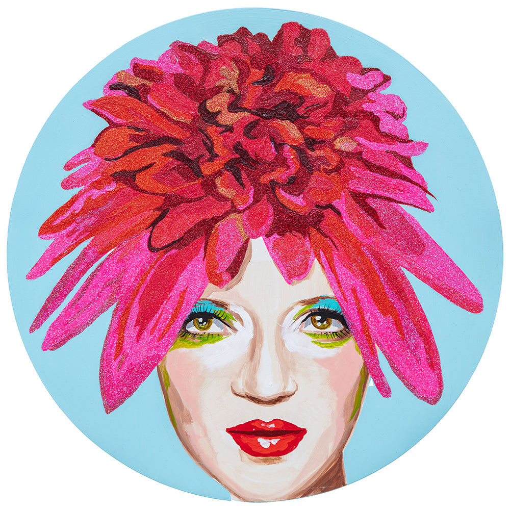 #329 Kate With Magenta Echinacea Crown