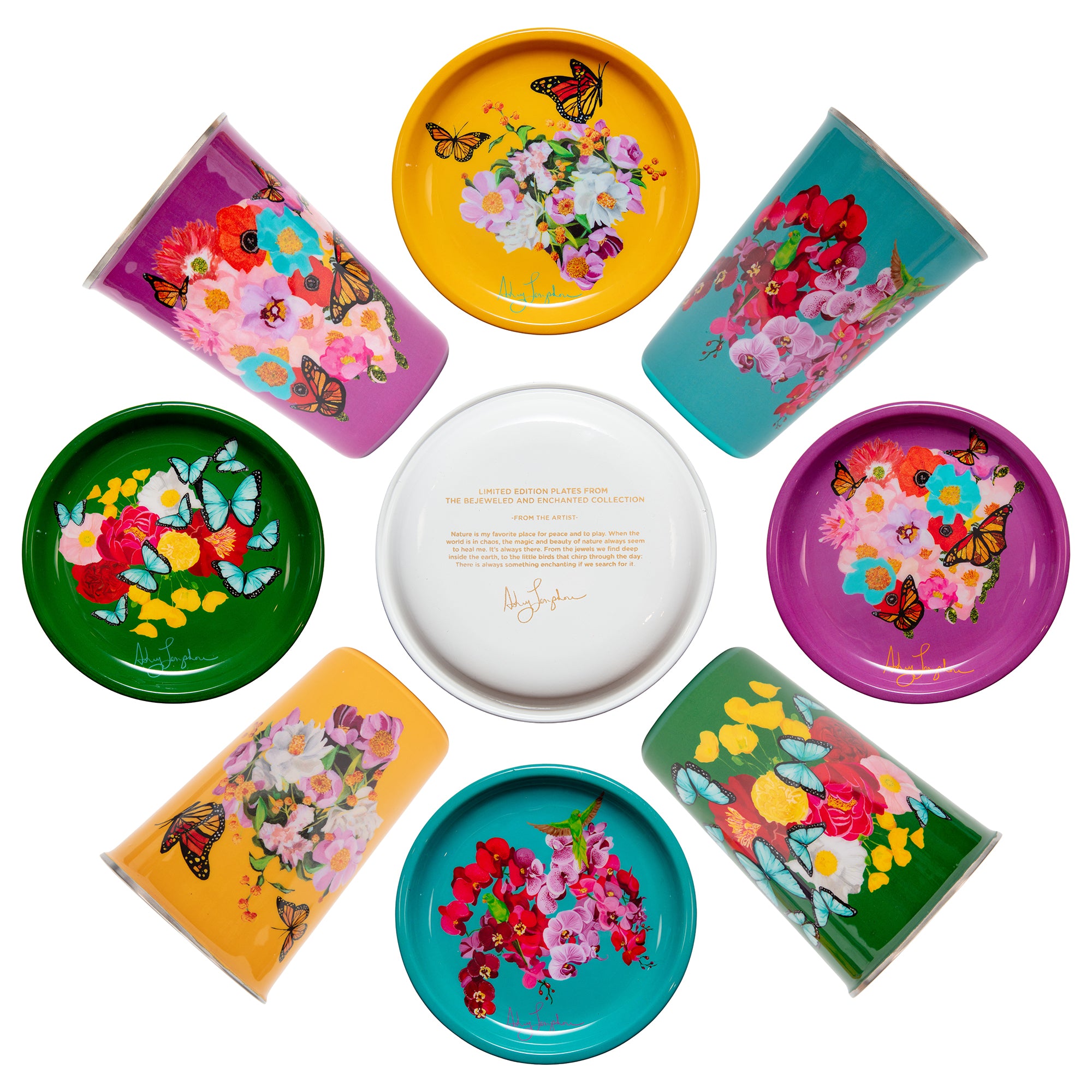"Bejeweled & Enchanted" Enameled Tableware Set