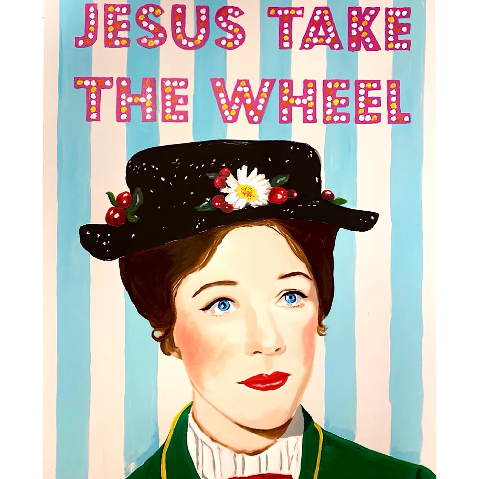 Jesus Take the Wheel  |  60 x 48in
