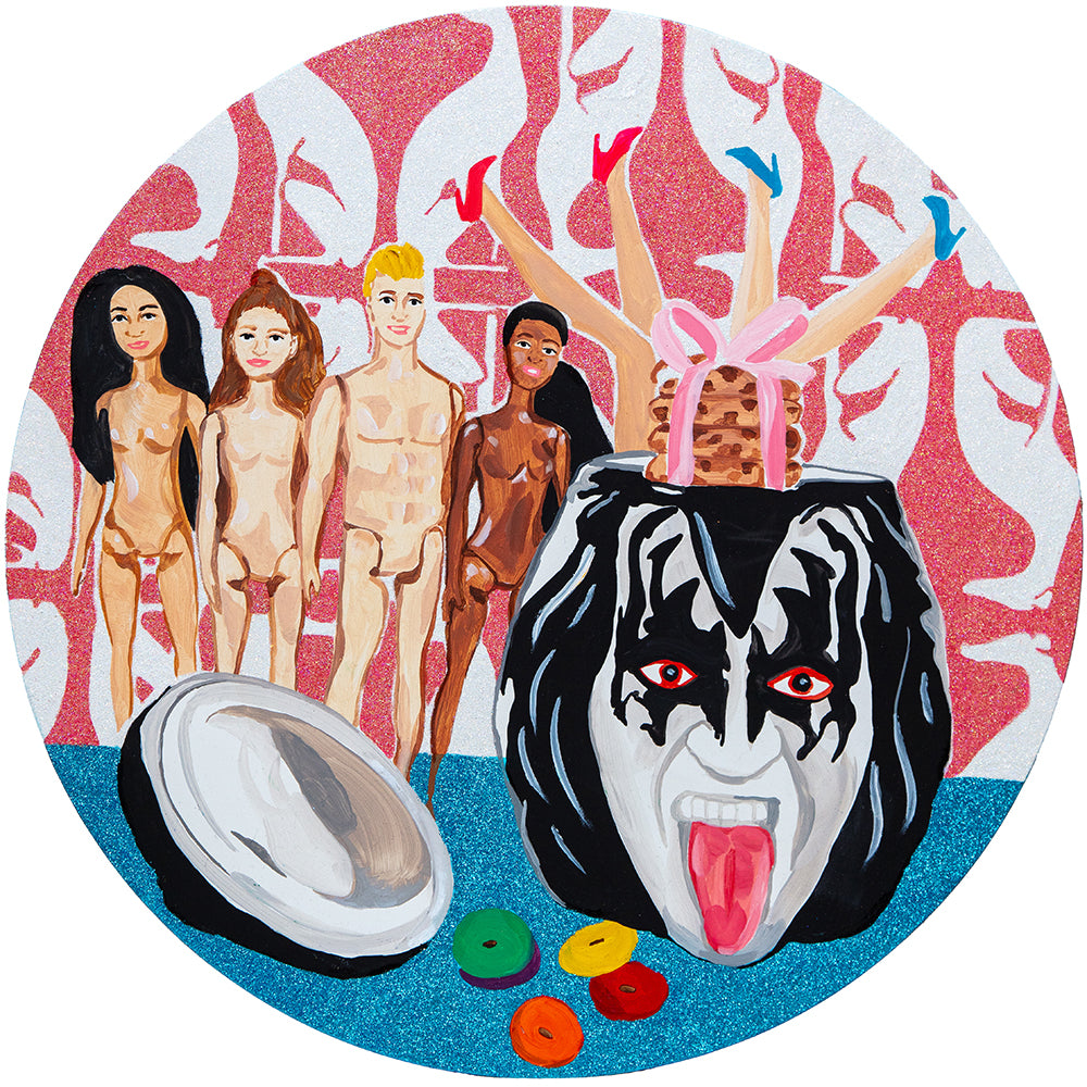 #300 "Barbie's Kiss" Cookie Jar Tondo