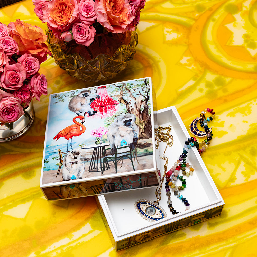 "Monkey Business" Lacquer Box
