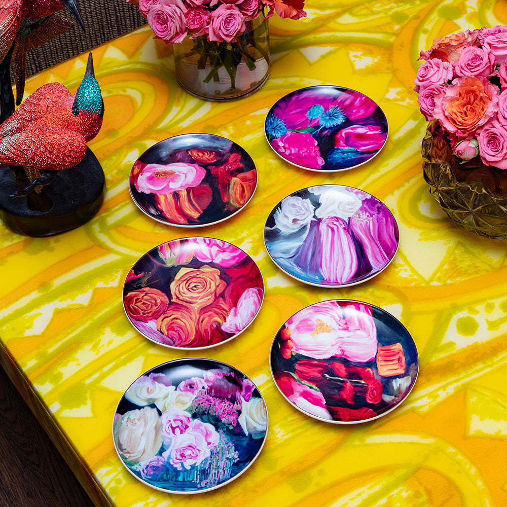 "Monette" Porcelain Dessert Plates