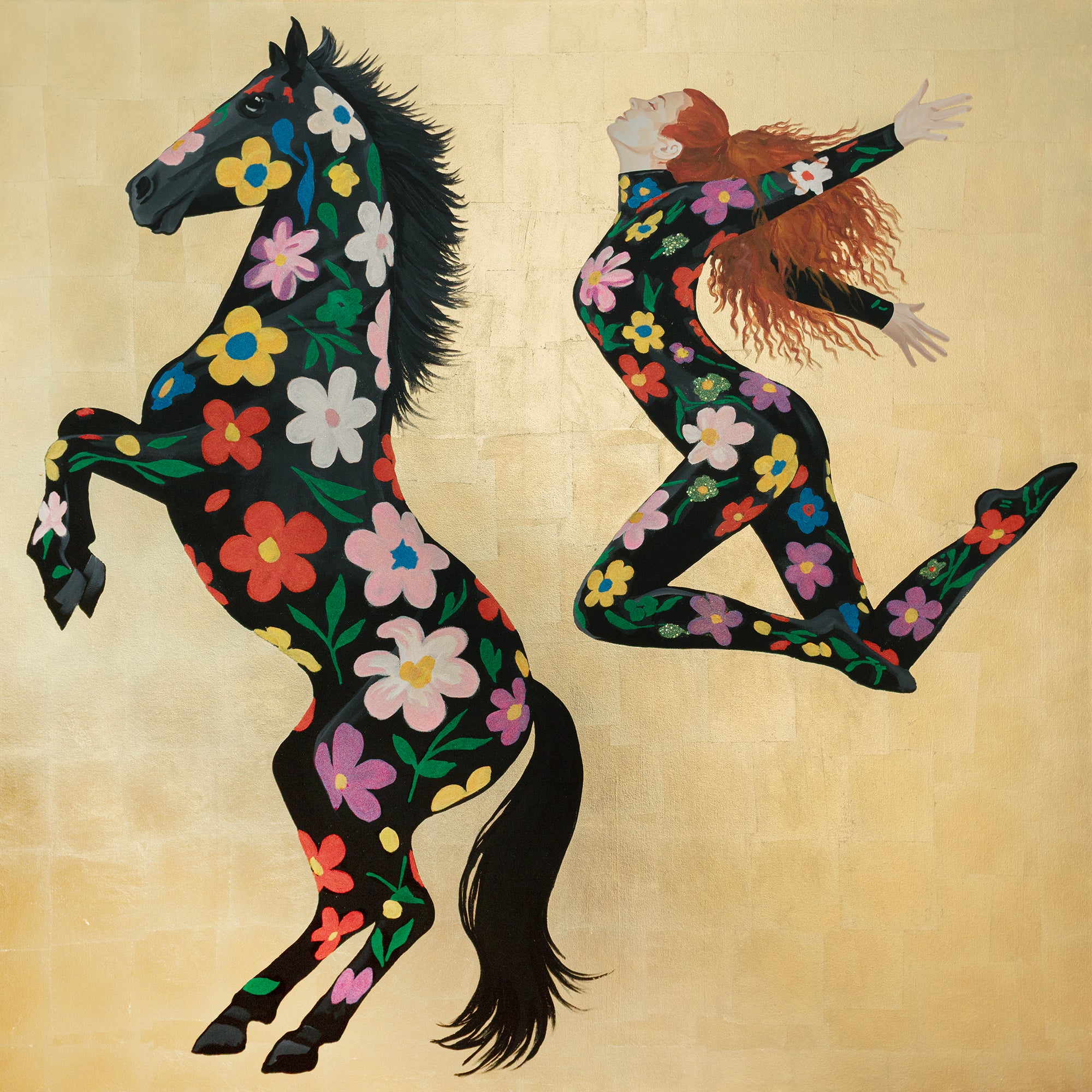 Murakami Rodeo on Gold Leaf