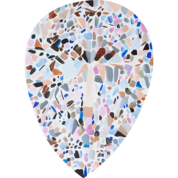 #165 Diamond Pear Shaped Gem Silhouette