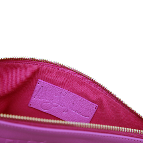 Vibrant Pink “Fuck the Patriarchy” Leather Bag