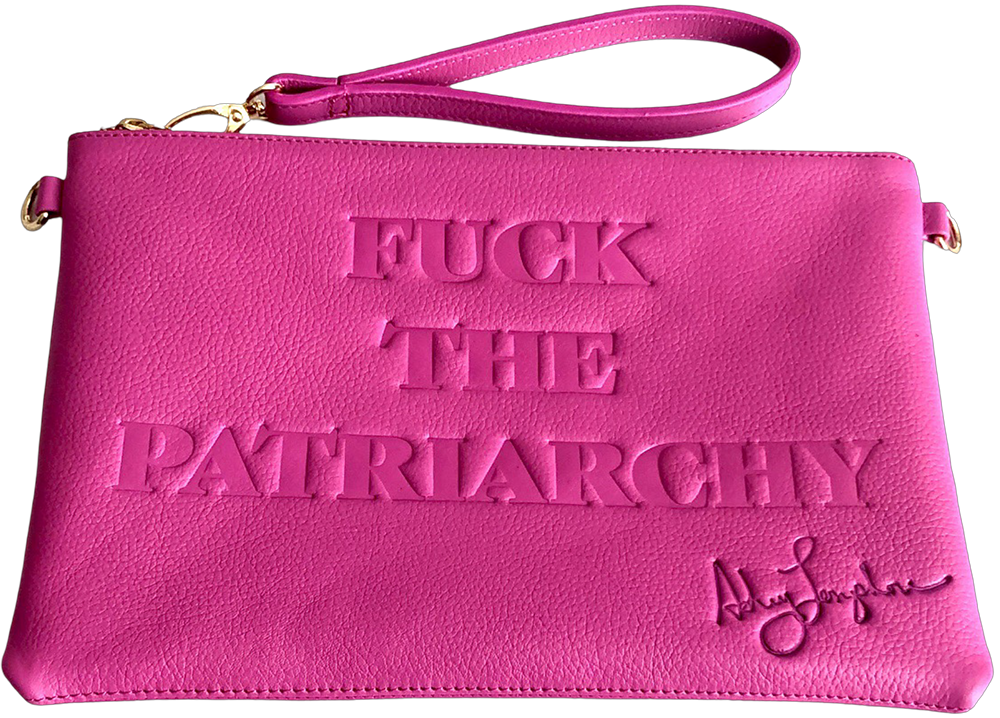 Vibrant Pink “Fuck the Patriarchy” Leather Bag