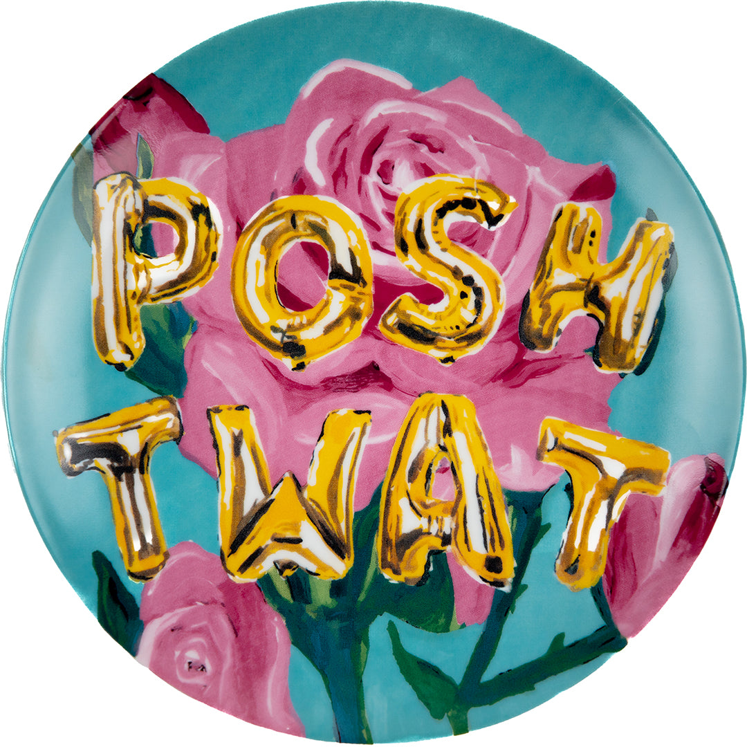 Balloon Garden Dessert Plate Set