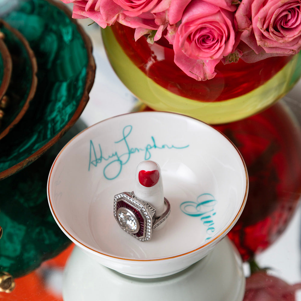 “Give 'Um the Finger” Porcelain Ring Dish