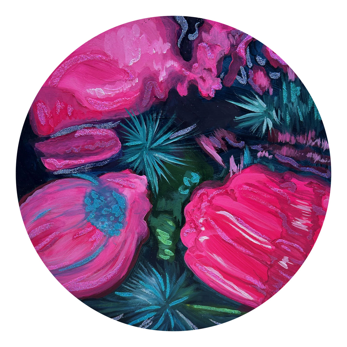 "Underwater Midnight Garden" Monette Tondo