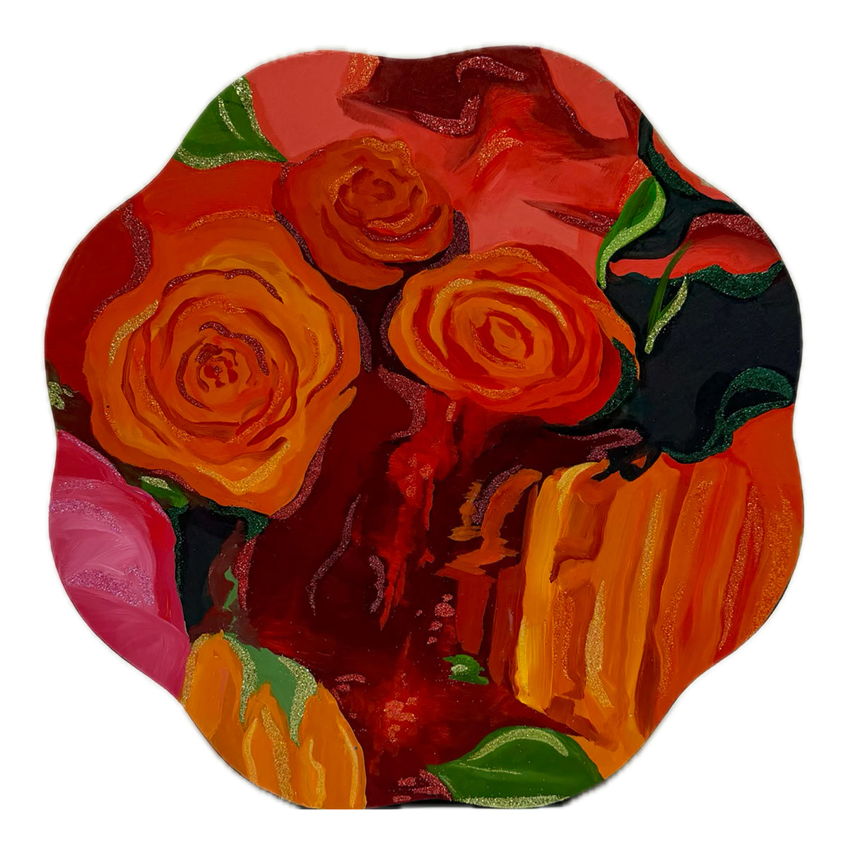 "Waves of Vermillion" Monette Tondo