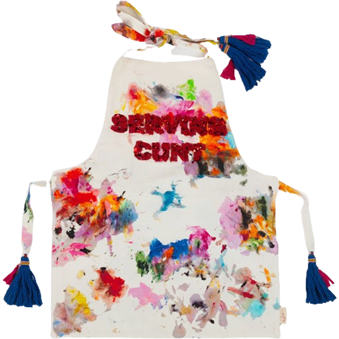 "Serving Cunt" Linen Apron