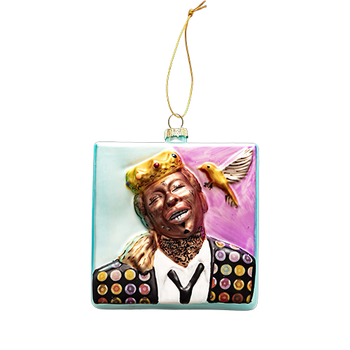 Crowned Weezy Glass Ornament