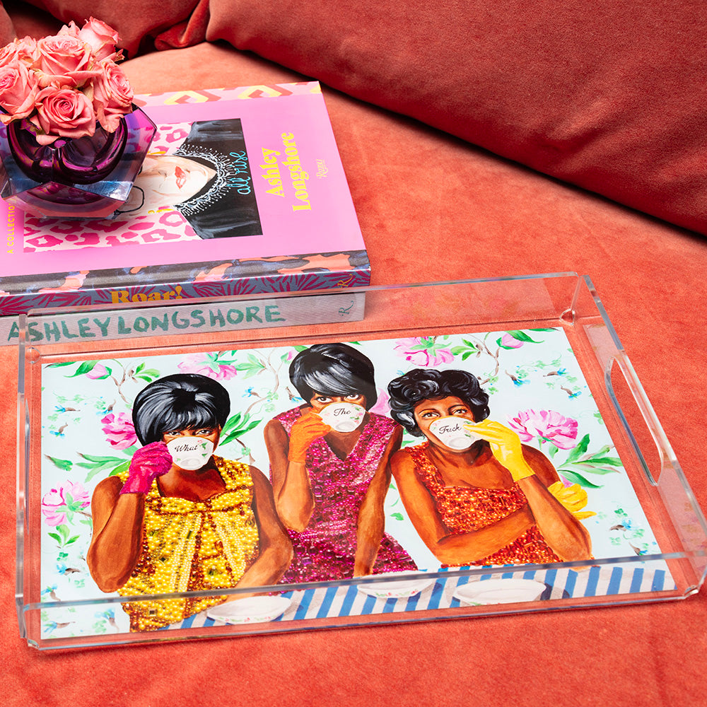 WTF Tea Party Acrylic Tray