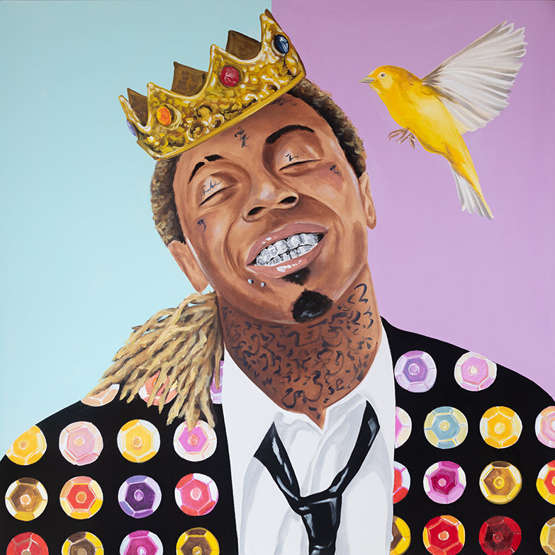 Weezy with Jewel Embellished Jacket, Crown and Canary