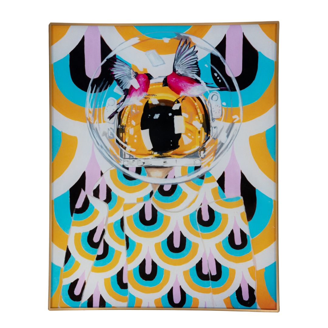 Astronaut on My Own Planet Glass Deco Tray | PRE-ORDER