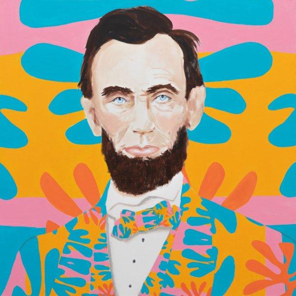 Abe with Matisse Cutouts Jacket, Bowtie, and Background