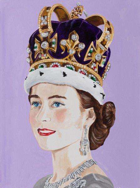 Queen with Crown Jewels