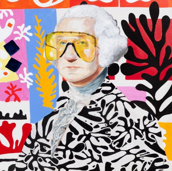 George Washington with Matisse Cutouts Jacket and Background