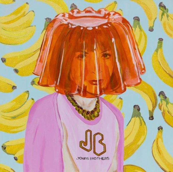 Anna Wintour with Jello Mold and Jonas Brothers T-Shirt