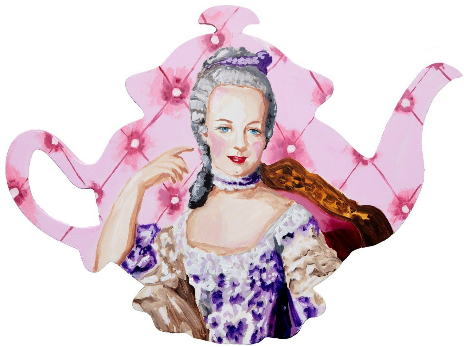 Marie Antoinette Teapot Cutout