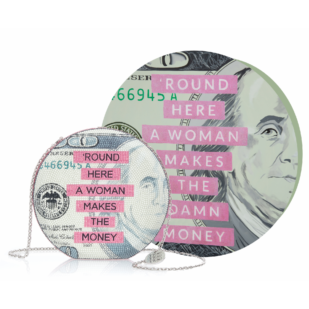 "I'll Pick up the Tab" Ashley Longshore x Judith Leiber ▪️ Limited Edition w/ Artwork