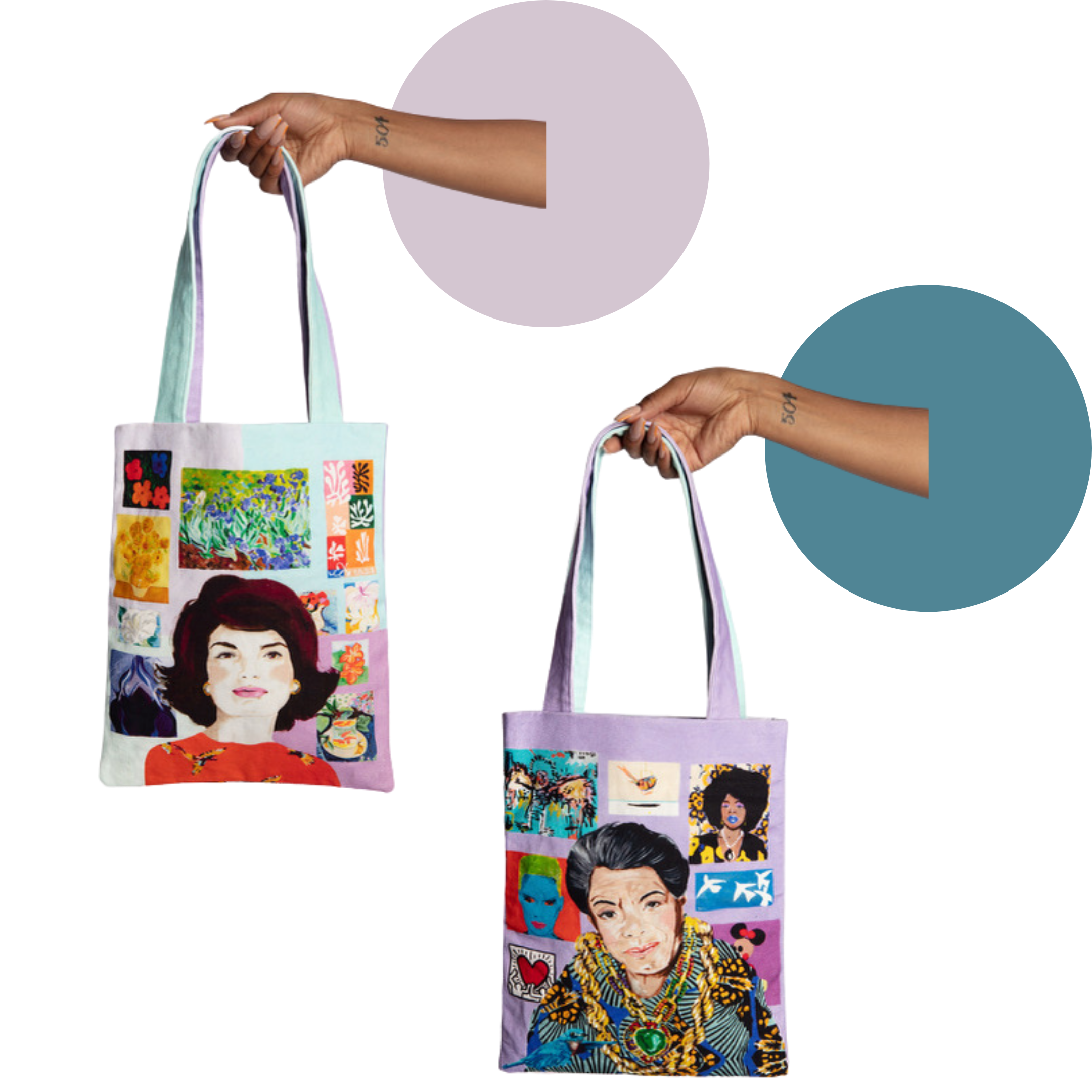 Jacqueline Kennedy/Maya Angelou Two-Sided Tote