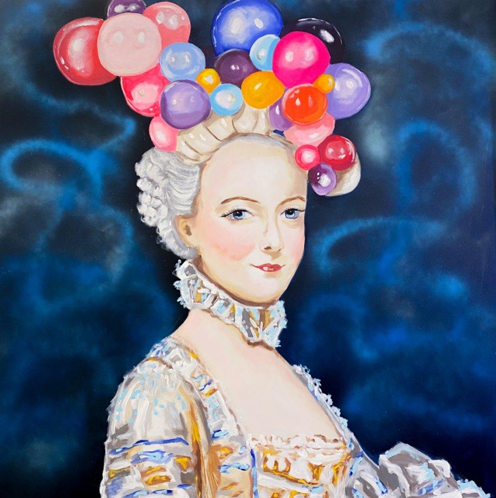 Marie Antoinette in Balloon Fascinator
