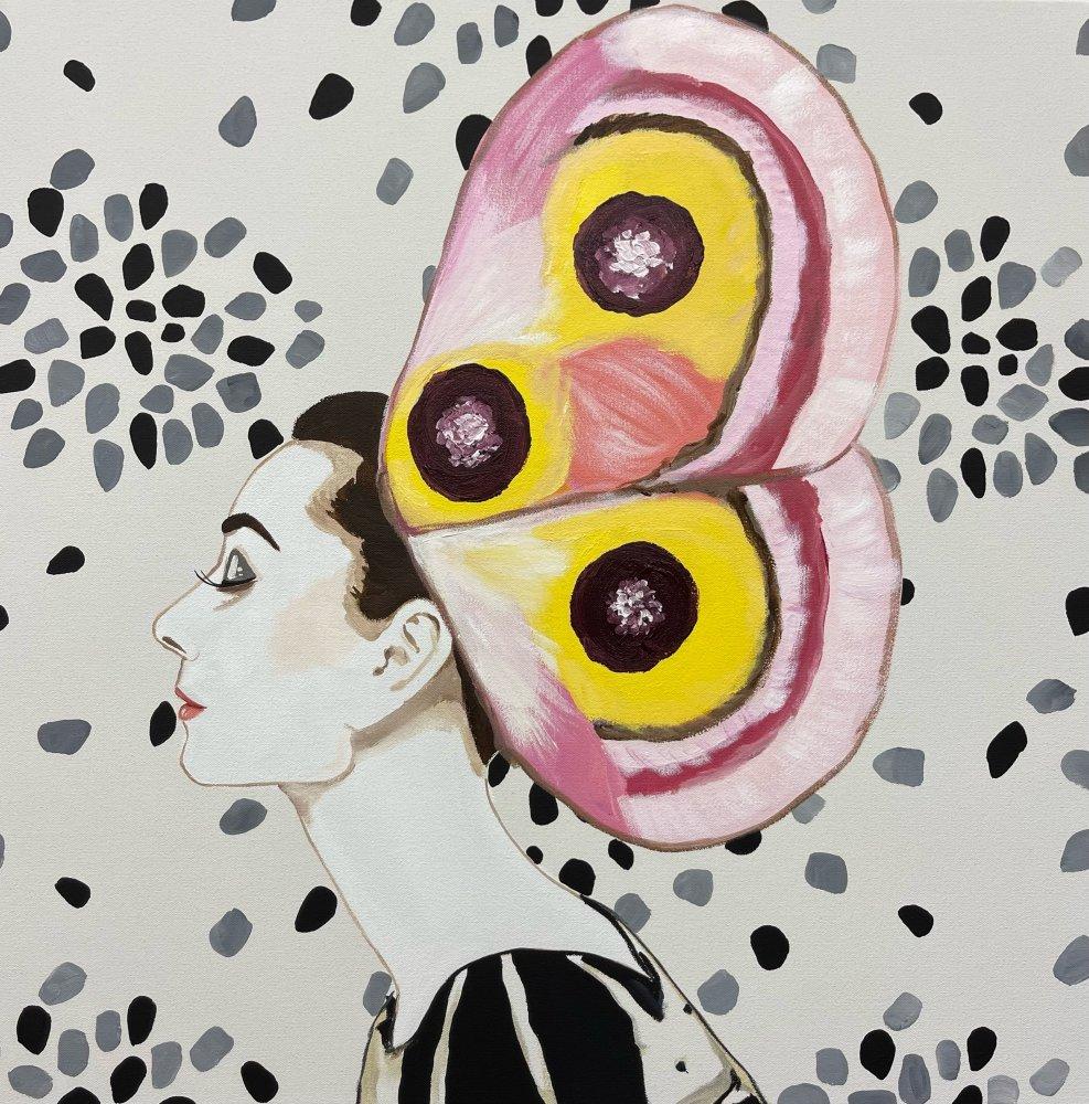 Audrey with Silk Moth Wing Headdress