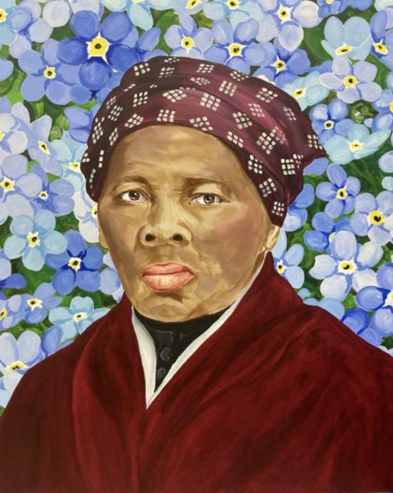 Harriet Tubman with Forget-Me-Nots