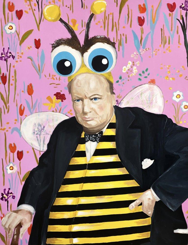 Winston Churchill as the Busy Bee