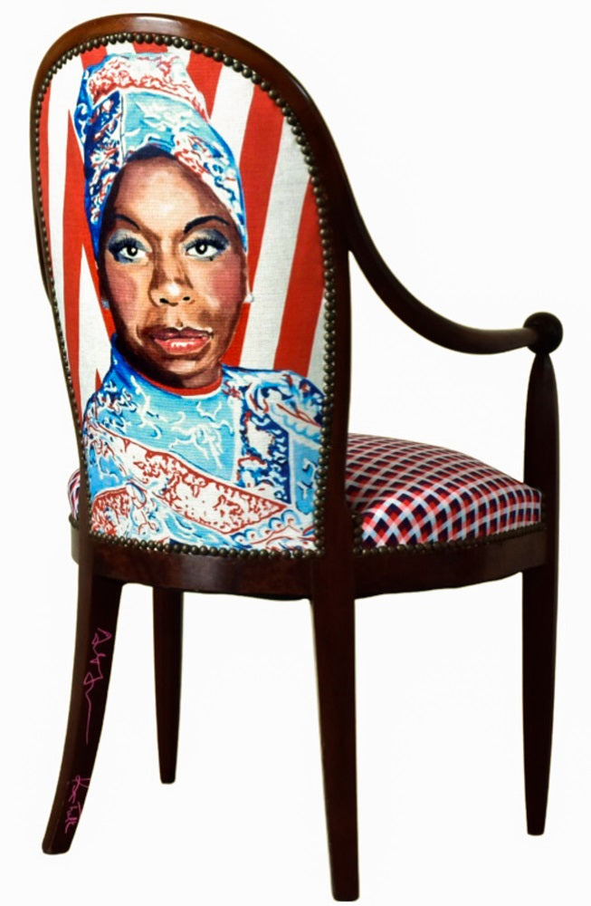 Ashley Longshore x Ken Fulk Dining Chair - Nina Simone