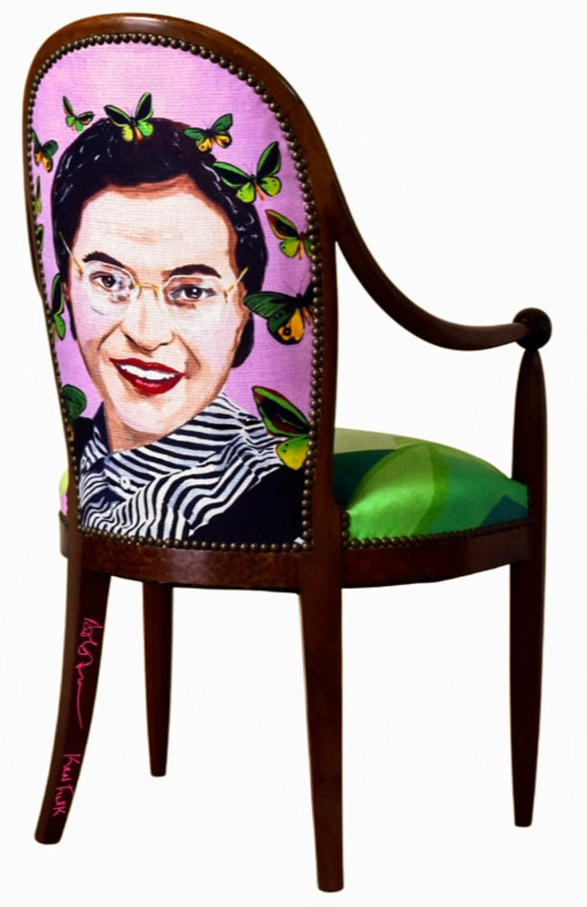 Ashley Longshore x Ken Fulk Dining Chair - Rosa Parks