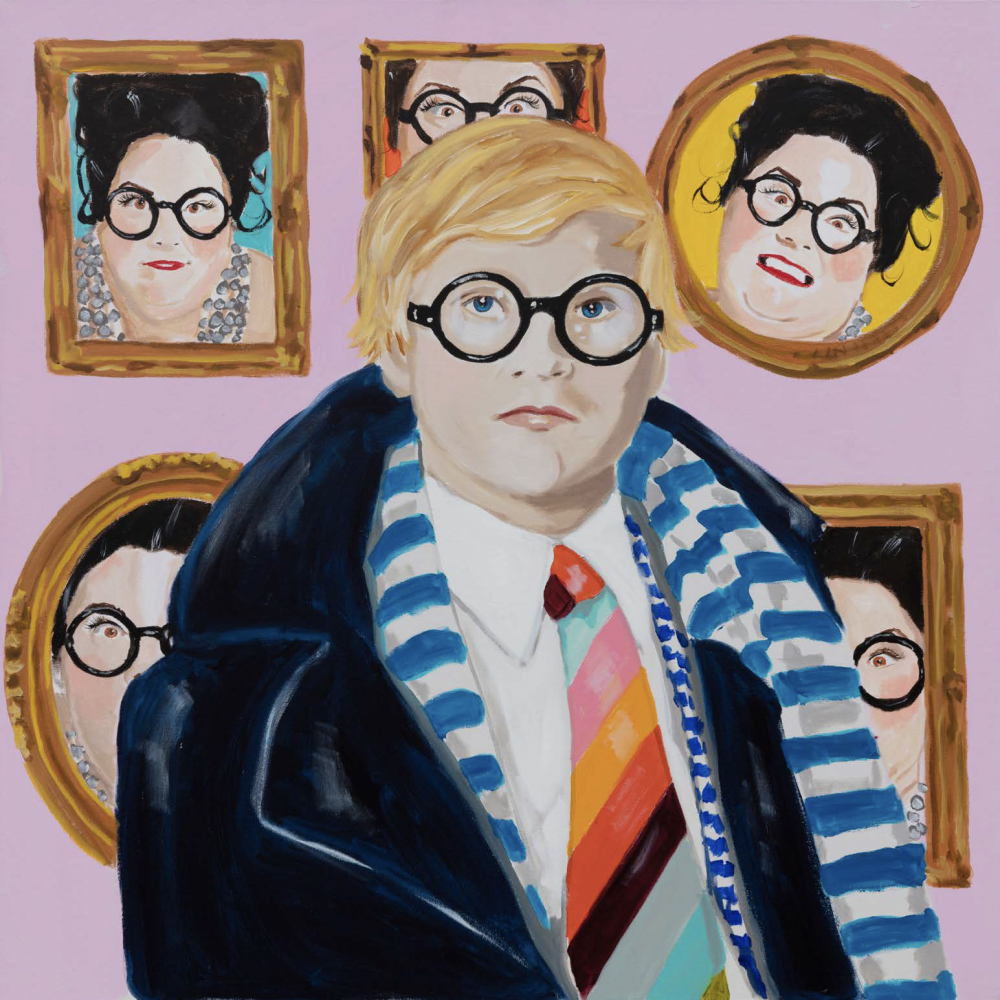 David Hockney with Portraits of Ashley