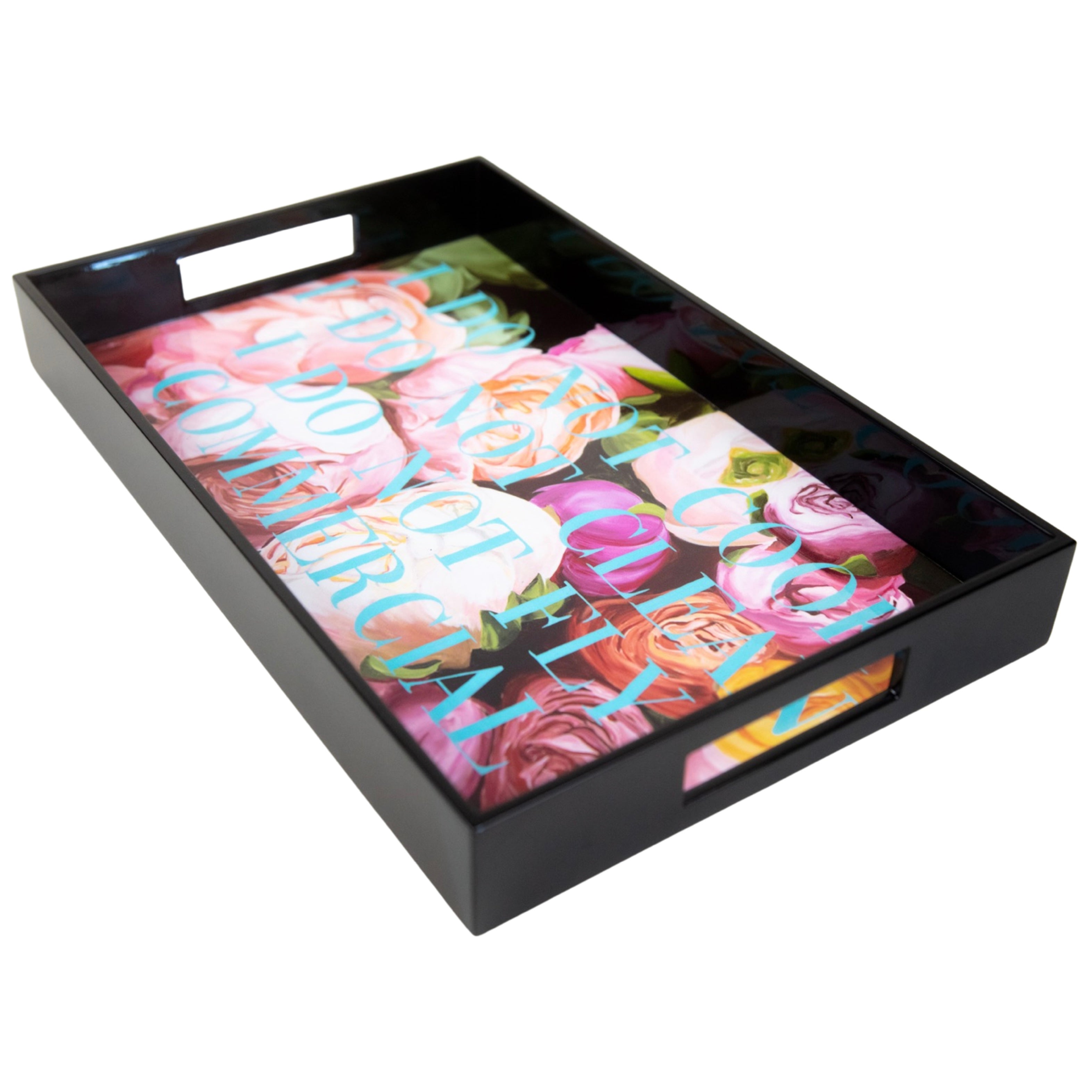 This beautifully hand-crafted lacquered wooden tray is a first for me and I LOVE it!! Use it to serve cocktails, party favors or WHATEVER you like!! It features artwork from my 