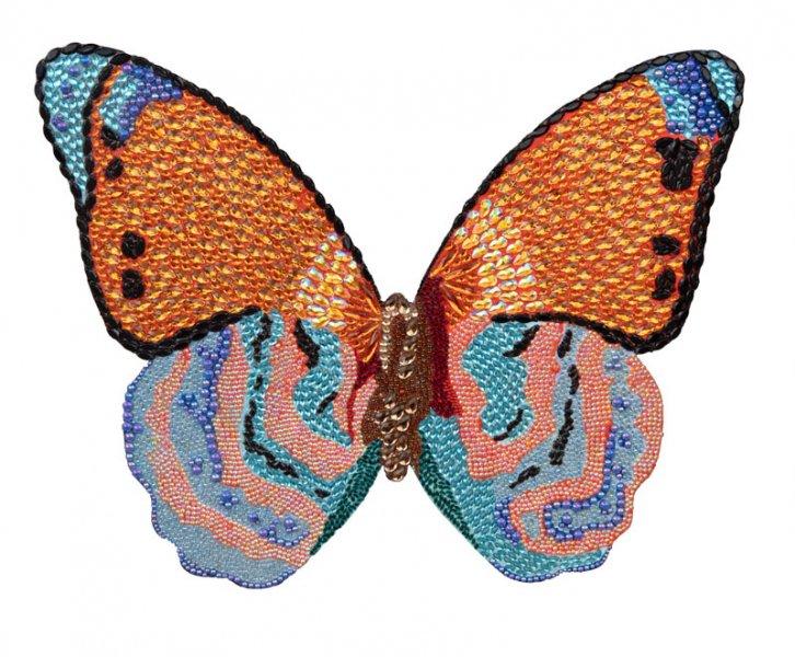 Orange and Blue Mini Butterfly Cut Out