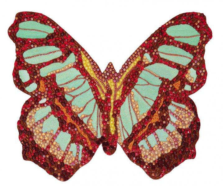 Mint and Brown Mini Butterfly Cut Out