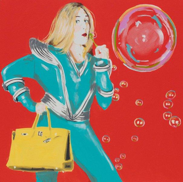 Addy Space Goddess Birkin Bubble Blower (Red)