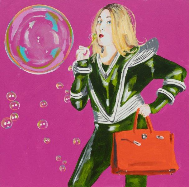 Addy Space Goddess Birkin Bubble Blower (Pink)