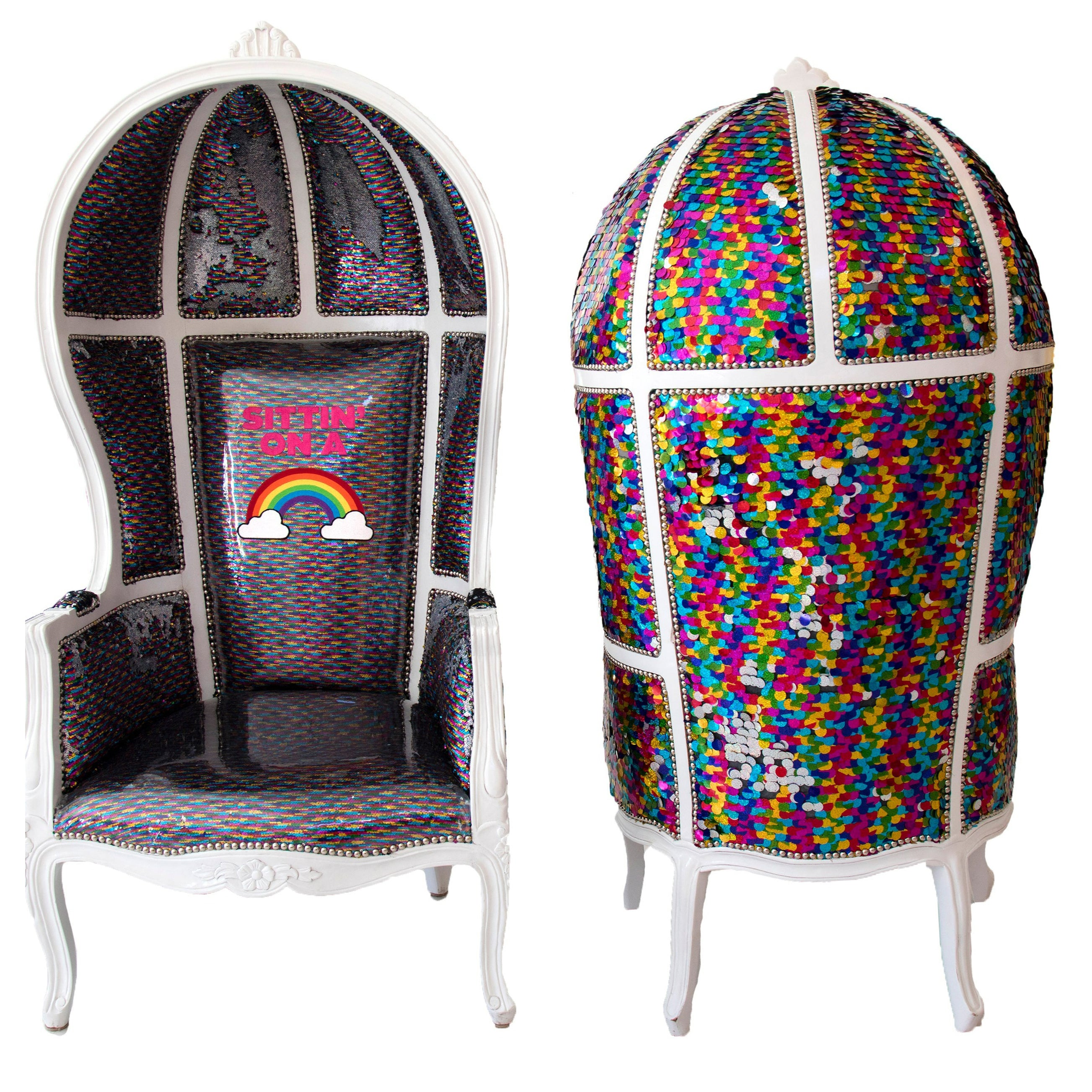 Sittin’ on a Rainbow Umbrella Chair