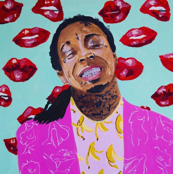 LV Lil Wayne Painting